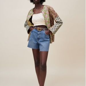 blogger fav zara reversible cardigan patchwork